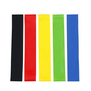 Resistance Bands, Set of 5 TPE Elastic Workout Bands