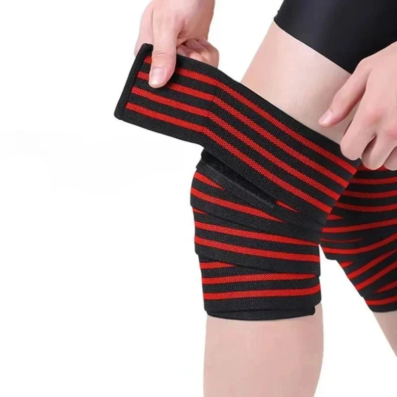 Sports Knee Wraps (Pair) Weight Lifting